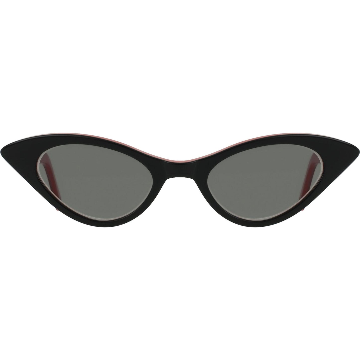 Black with Lipstick Red-look