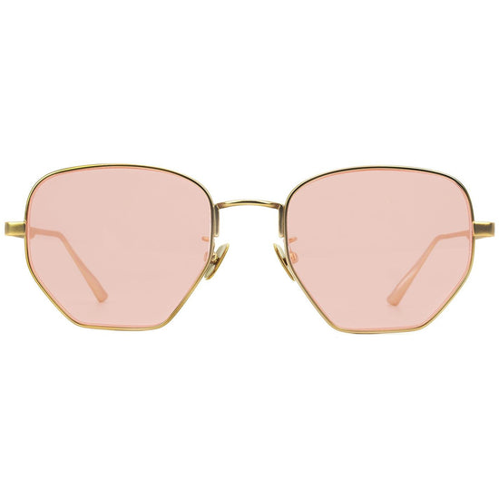 
                
                    Load image into Gallery viewer, Matte Gold With See Through Lenses-look
                
            